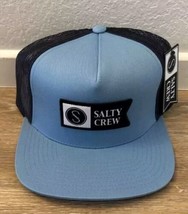 Salty Crew Hat Marine Blue Alpha Twill Trucker Snapback Cap Surfer Beach... - £20.23 GBP