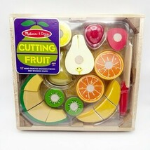 Melissa &amp; Doug Cutting Fruit Set - Wooden Play Food Kitchen Accessory - $552.67 MXN