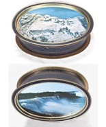 Vintage Sunshine Biscuits Tin with 2 Trays Niagara Falls Mount Rushmore ... - $60.91 CAD