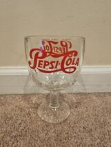 Pepsi Cola Goblet, Clear/Red Text, 6'' Tall/3.75'' Diameter Vintage  - $184.27 MXN Pepsi Cola Goblet, Clear/Red Text, 6'' Tall/3.75'' Diameter Vintage  - $184.27 MXN