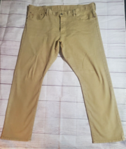 Polo Ralph Lauren Dungaree Jeans Mens42x30 Khaki Varick Slm Straight Button Fly  - $39.55