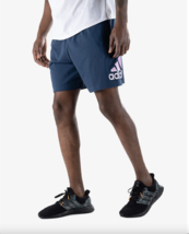 Adidas Essential Shorts Logo Shorts Mens Blue Running, Gym, Sport - £15.61 GBP