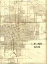 Centralia Illinois Map Rod Snow Insurance &amp; Real Estate 1991 - £11.77 GBP