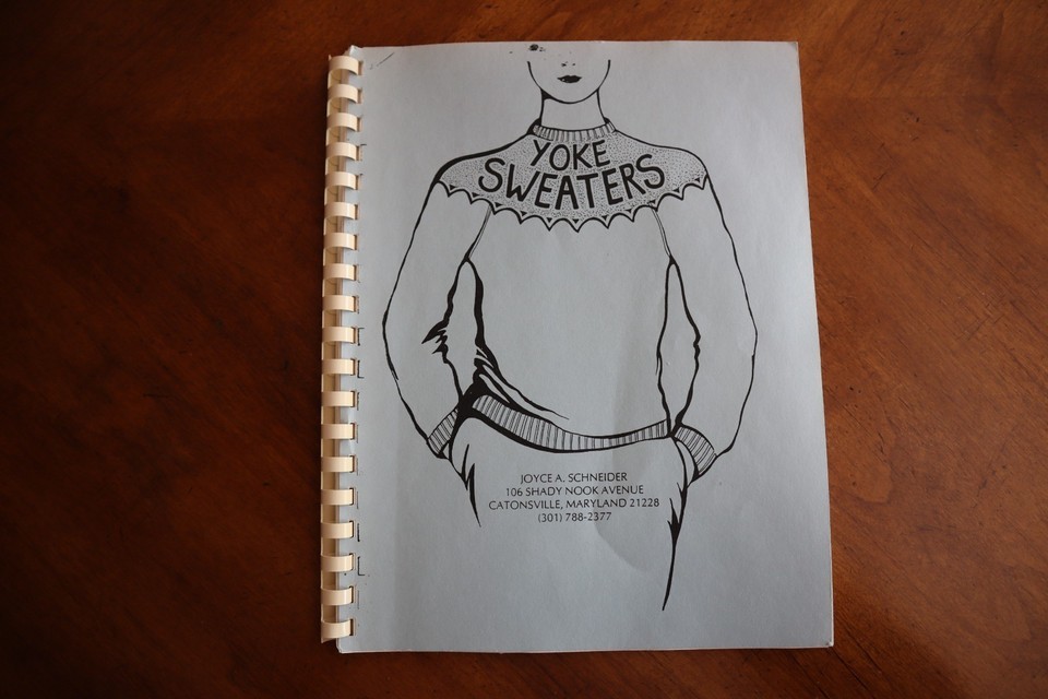 Machine Knitting - Yoke Sweaters - Joyce Schneider - 54 pages 3rd Printi... - $18.95