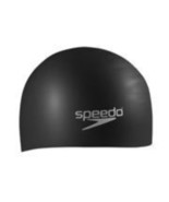 Speedo Unisex Silicone Long Hair Swim Cap, Black, One Size E6-000 - $225.80 MXN