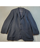 HUGO BOSS Blazer Coat Mens Size 42 Gray Long Sleeve Single Breasted Thre... - £24.63 GBP