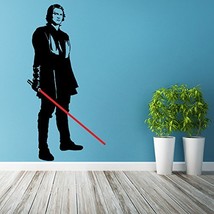 (28'' x 55'') Star Wars Vinyl Wall Decal / Anakin Skywalker with Lightsaber Die  - £36.29 GBP
