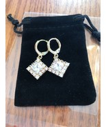 Gold Crystal Earrings Fashion Ships N 24h - $44.58