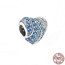 925 Sterling Silver Blue series Original Pandora Bracelet Bangle Jewelry Gift - £15.95 GBP