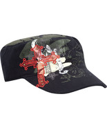 Embroidered Cross Military Hat One Size Brand New - £12.02 GBP