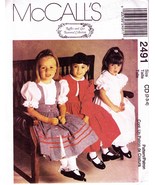 Child&#39;s DRESS, PINAFORE &amp; JACKET Vtg 1999 McCall&#39;s Pattern 2491 Sz 2-3-4... - $12.00