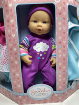 My Sweet Love 6-Piece Baby Doll and Outfits Play Set,Purple Rainbow Outfit - $19.79