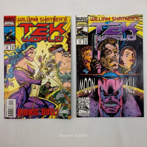 Marvel Comics William Shatner&#39;s Tek World #6 &amp; #12 1993 Lee Sullivan Cover  - $12.77