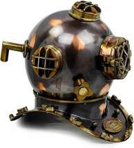 18&quot; Brass Antique Deep Sea US Navy Mark V Diving Scuba Divers Helmet gift - $204.13