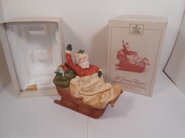 Vtg 1987 Hallmark Cards The Night Before Christmas Collection Santa in Sleigh - £14.83 GBP