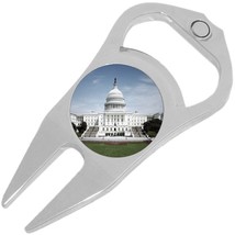 Capital Building Golf Ball Marker Divot Repair Tool Bottle Opener - £9.37 GBP