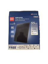 RCA ANT1560E1 Amplified Indoor HDTV Antenna 55 Mile Range Flat Multi Directional - $33.00