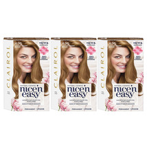 3-Pack New Clairol Nice&#39; n Easy Permanent Hair Color #6.5G Lightest Golden Brown - £33.66 GBP