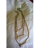 Monet Silver Tone 3 Strand Necklace N-502 - $114.21 MXN