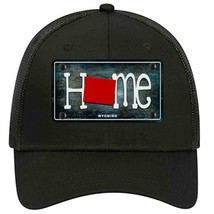 Wyoming Home State Outline Novelty Black Mesh License Plate Hat - £23.17 GBP