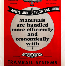 1936 Osborn Tramrail Systems Advertisement Industrial Cranes Hoists Ohio... - $34.99