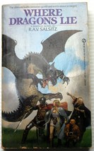 Lot 2 Vntg Pb R.A.V. Salsitz Where Dragons LIE/RULE (Dragons Trilogy #1-2) - £6.99 GBP