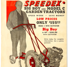 1949 Speedex Garden Tractor Big Boy Advertisement Agriculture Machinery ... - $24.99