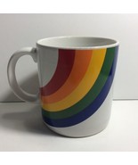Vintage Rainbow Mug Made In Korea Collectible 80s Tea Coffee Cup 1984 FTDA - £6.73 GBP