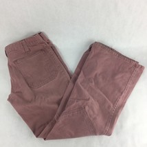 Contur Slacks Womens Straight Leg Pants Salmon Pink Zip Fly Flat Front Pocket 30 - £15.72 GBP