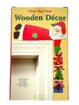 Giftco SANTA Over-the-Door Wooden Decor  8&quot; Christmas Holiday Wall Art - $291.43 MXN