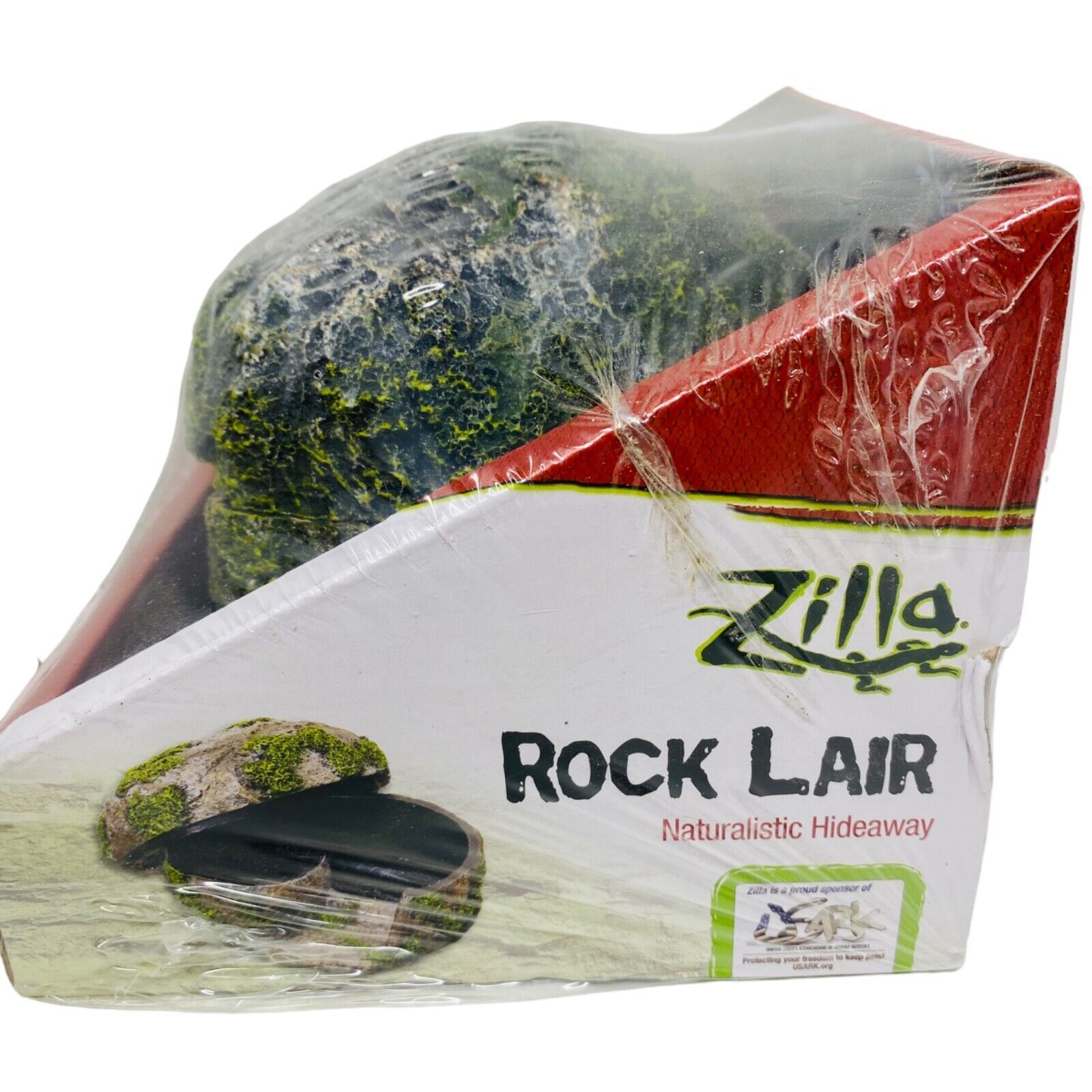 ZILLA Small Rock Lair Naturalistic Pet Reptile Snake Shelter Hide ...