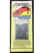 VTG Royal Gorge Scenic Railway Brochure Flyer Canon City CO Colorado - £10.95 GBP