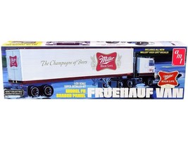 Skill 3 Model Kit Fruehauf FB Beaded Panel Van Trailer &quot;Miller&quot; 1/25 Scale Mode - £58.91 GBP