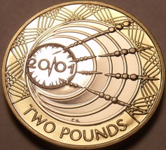 Cameo Proof Great Britain 2001 2 Pounds~Marconi First Radio Transmission~Free Sh - £17.84 GBP