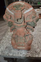 Vintage Indian Pottery Zapotec Terracotta Clay Urn Figurine Statue God, 17” high - £95.92 GBP