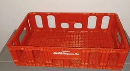 Crate Coca-Cola Plastic Stackable 18-1/4&quot;x12&quot; Red Beverage Tray - £18.10 GBP
