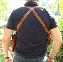 Fits Beretta 92FS Vertec 9mm 4.7”BBL W/Out Rail Leather Shoulder Holster #1002# image 5
