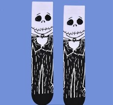 Disney Jack Skellington Crew Socks Nightmare Before Christmas Men&#39;s Wome... - £13.11 GBP