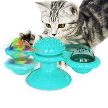 Sucker Turn Windmill Cat Toy Funny Cat Creative Spin Ball - £12.02 GBP+
