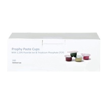 House Brand Prophy Paste Coarse Grit Assorted Cups with 1.23% Fluoride &amp; TCP 200 - £15.48 GBP