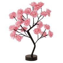 USB Battery Operated LED New Table Lamp Diy Rose Flower Bonsai Tree Night Lights - £31.17 GBP