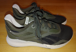 Reebok Nano X Men&#39;s Army Green LACE-UP SNEAKERS-6.5M-BARELY WORN-NICE - £24.57 GBP