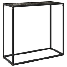 Console Table Black 31.5&quot;x13.8&quot;x29.5&quot; Tempered Glass - $115.99
