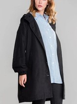 New Women&#39;s Windbreaker Hooded Waist Long Windproof Jacket Spring Fashion Women&#39; - £92.84 GBP