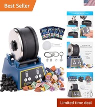 Extra Large 3 Lb Rock Tumbler with GemFoam – Perfect for Gemstone Polishing - $2,234.77 MXN
