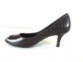 East 5th Brown Peep Toe Pumps Heels Shoes Women&#39;s 7 1/2 M (SW38) - £18.34 GBP