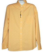 Massimo Dutti Men&#39;s Yellow Herringbone Cotton  Shirt Size 2XL  - £29.74 GBP