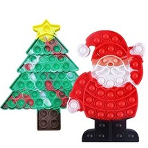 Christmas Tree Pop Fidget popper It Toy Stocking stuffers for Kids Bubbl... - $8.86