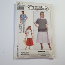 Simplicity Sewing Pattern 9211 Womens Top Pull-on Pants Skirt Vintage All Sizes - £13.15 GBP