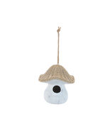 Mushroom Birdhouse with Wicker Design 8&quot;H - 791089 - $1,069.60 MXN
